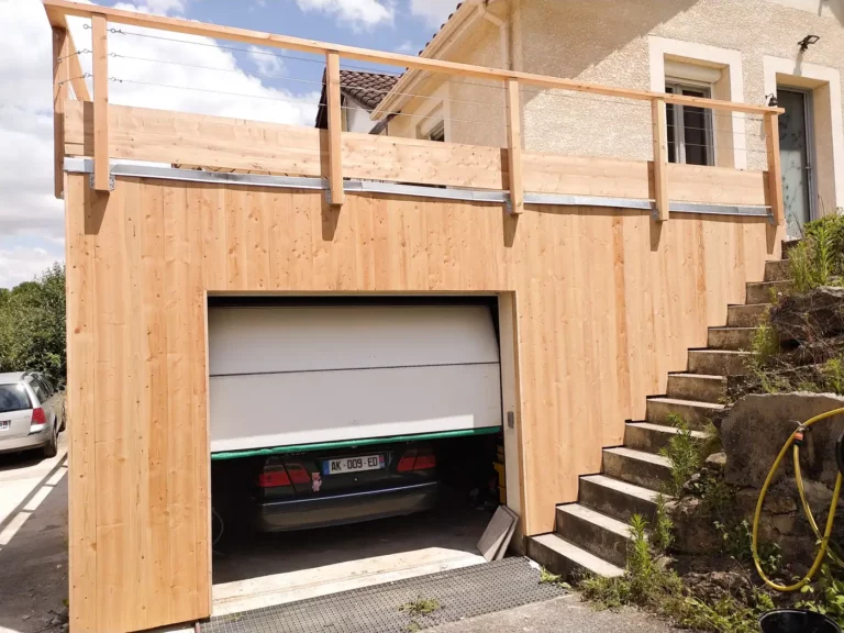 Bardage bois et garde corps