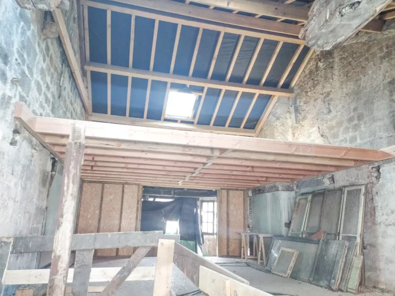 Charpente et création plancher bois