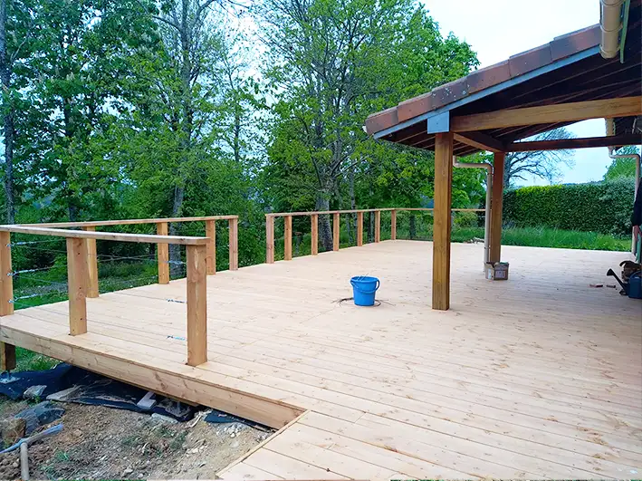 Pose terrasse bois figeac 3